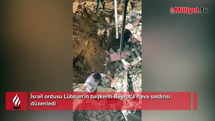 İsrail, Beyrut'u vurdu