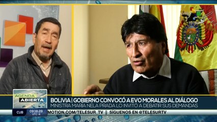Evo Morales es convocado a un diálogo por la paz