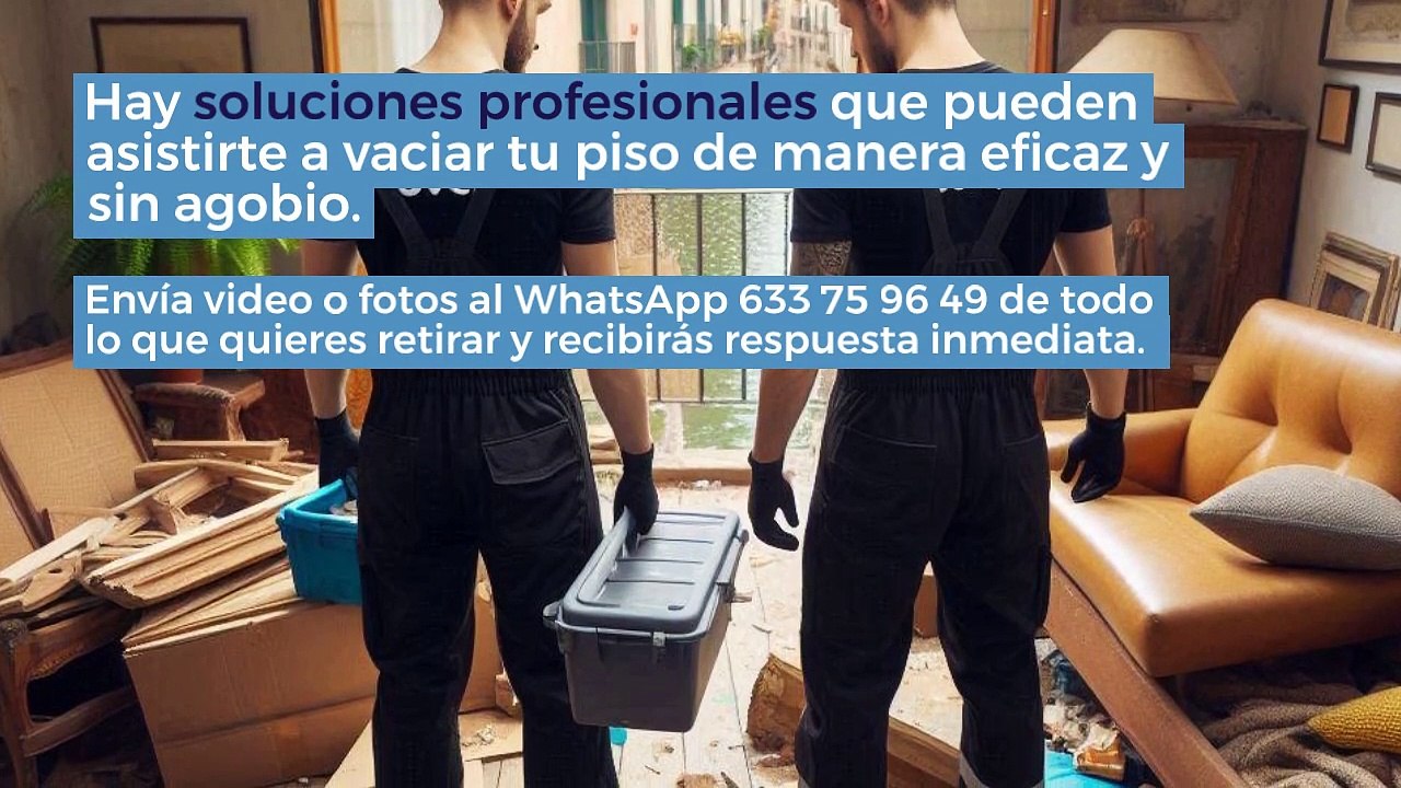 Vaciar pisos en Esplugues de Llobregat en un solo día: Muebles viejos y trastos fuera con Canalcover