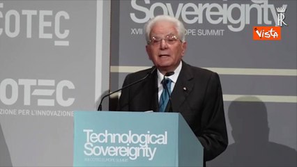 Mattarella: "Politiche pubbliche per avere campioni europei in campo tecnologico"