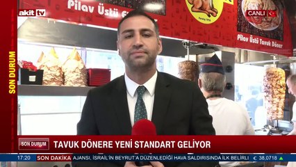Tavuk dönere yeni standart geliyor