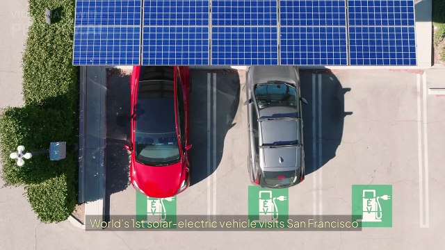 World's 1st solar-electric vehicle visits San Francisco