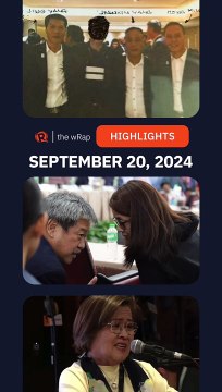 Today on Rappler: Michael Yang’s brother, Alice Guo, Leila de Lima | The wRap | September 20, 2024