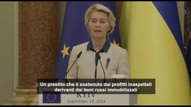 Von der Leyen: 35 miliardi di euro dall'Ue per ripresa dell'Ucraina