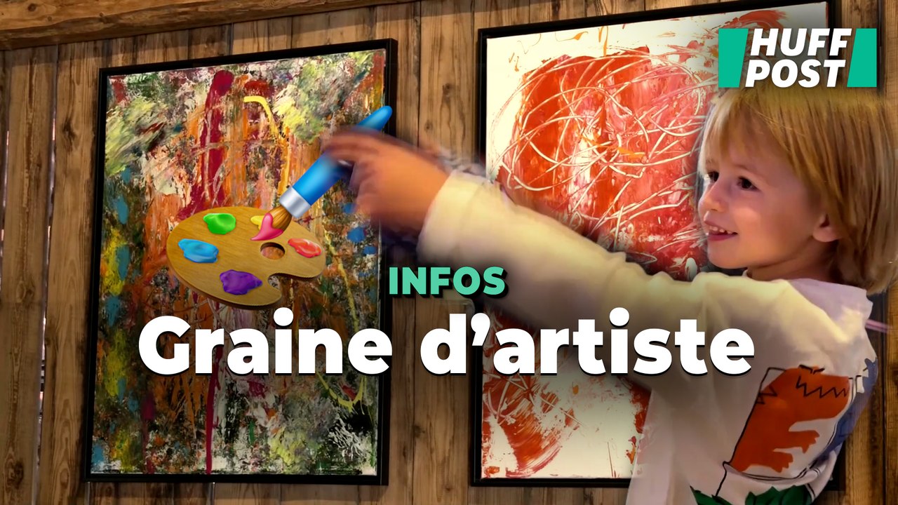 À 3 ans, Laurent Schwarz a eu droit à son propre vernissage et ses peintures se vendent à prix d’or