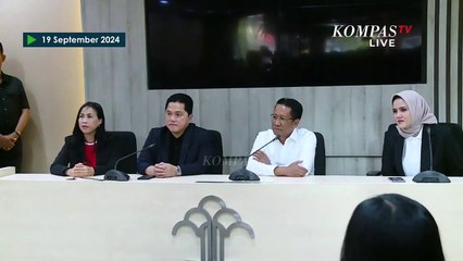 Erick Thohir & Menkumham Supratman Bahas Naturalisasi Pemain Timnas Indonesia