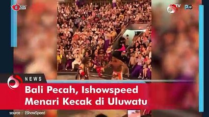 Bali Pecah, Ishowspeed Menari Kecak di Uluwatu