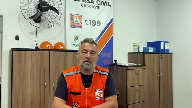 Temporal em Cascavel: Defesa Civil está em alerta para atender situações de emergência