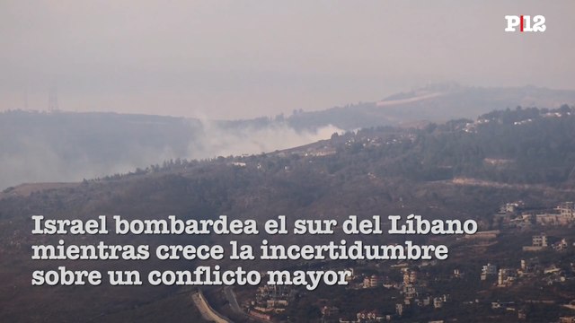 Israel bombardea el sur del Líbano mientra crece la incertidumbre sobre un conflicto mayor_VIDEO