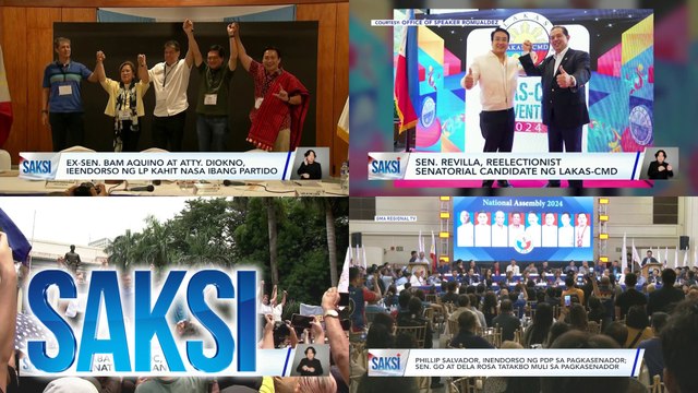 Ilang partido, nag-anunsyo ng senatorial candidates 11 araw bago ang filing ng COC para sa Eleksyon 2025 | Saksi
