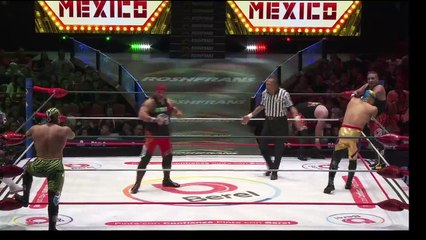 Astral, El Audaz, Valiente Jr. vs Apocalipsis, Cholo, Disturbio