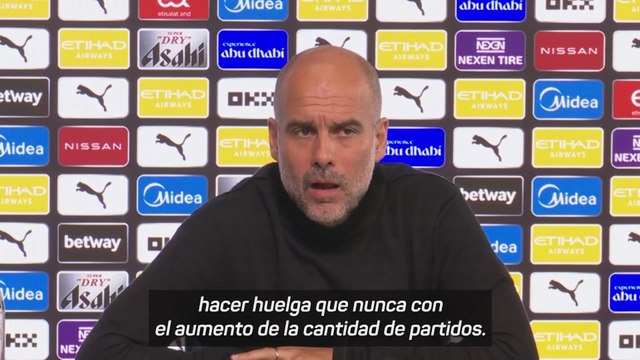Guardiola, sobre la huelga: Los jugadores tienen el poder de cambiar las cosas