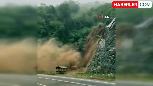 Trabzon-Bayburt Karayolu Taşkınlar Nedeniyle Ulaşıma Kapandı
