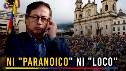 "No pueden amenazar con cárcel al presidente del país" asegura Petro en la Plaza de Bolívar