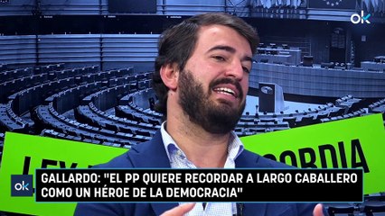 Gallardo: "El PP quiere recordar a Largo Caballero como un héroe de la democracia"