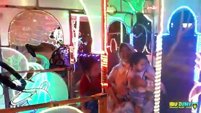 Mainan Anak Odong-Odong Lampu Bermain di Taman Kota - Doraemon, Chuggington, Mermaid, Kuda Pony