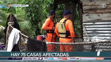 Marea alta afectó 75 viviendas en Puerto Caimito