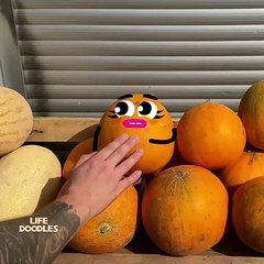 Shocking Discovery_ Fruit s Hidden Humor Exposed! #lifedoodles #shorts #animation #cartoon