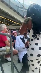 Proposal gone wrong at Yankee Stadium!   .#baseball #yankees #yankeestadium #prank #proposal