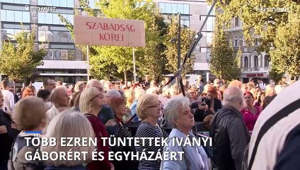 Több ezren tüntettek Iványi Gáborért és egyházáért Budapesten