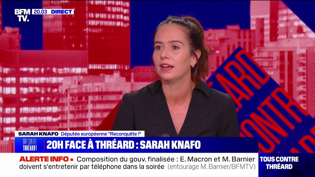 Sarah Knafo (Reconquête): "On est passé d'un gouvernement macroniste avec quelques LR à un gouvernement macroniste avec quelques LR"