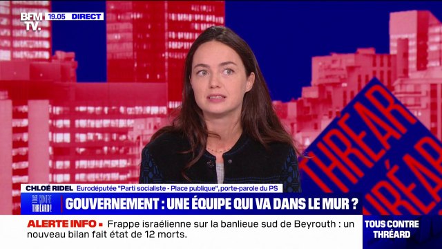 Gouvernement Barnier: Un gouvernement qui ne change rien, qui perpétue la politique d'Emmanuel Macron, affirme Chloé Ridel (PS)
