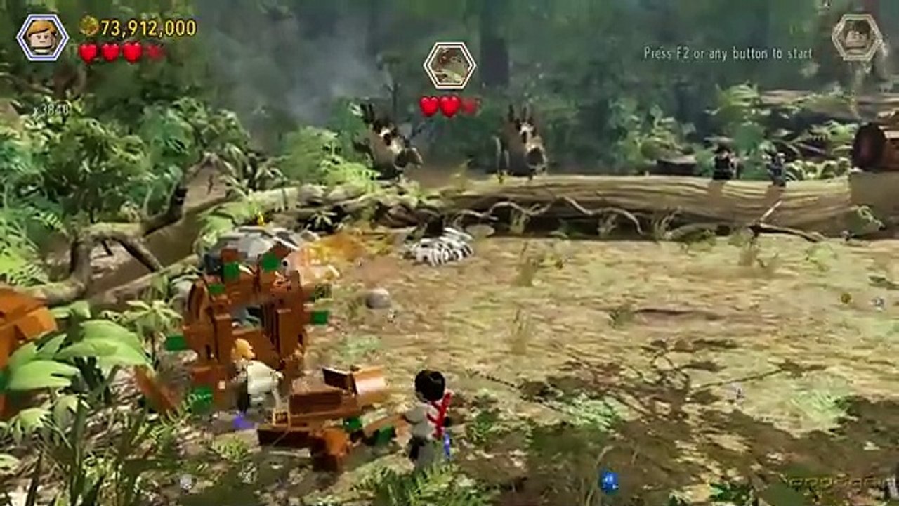 LEGO Jurassic World - All Bosses + Cutscenes