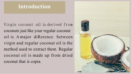 Virgin Coconut Oil Benefits