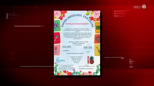 Noche Mexicana para apoyar a pacientes con trastornos alimenticios