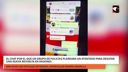 El chat por el que un grupo de policías planeaba un atentado para desatar una nueva revuelta en Misiones