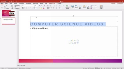 How to USE Microsoft PowerPoint On a Mac - Tutorial 8 - Changing Your Text Font - Basic Tutorial