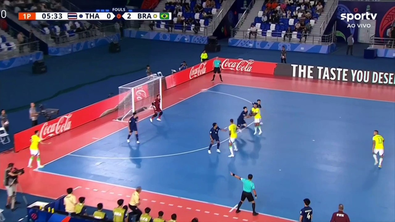Brasil  9x1  Tailândia  - Copa do Mundo de Futsal