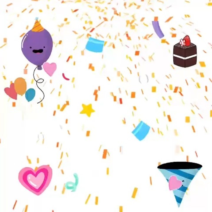 Happy birthday video make by Fiorella