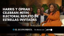 Harris y Oprah celebran mitin electoral repleto de estrellas invitadas