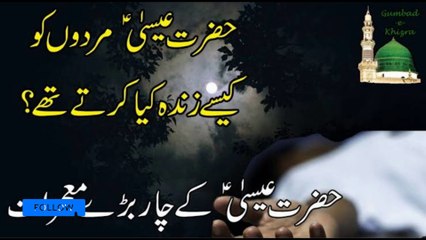 How Prophet Isa (AS) Performed Miracles/,حضرت عیسیٰ علیہ السلام کے معجزات