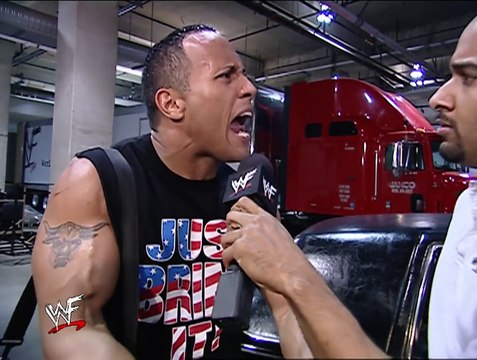 The Undertaker Tombstones The Rock Onto A Limo