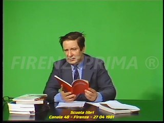 Scuola libri - Canale 48 - Firenze - 27 04 1981