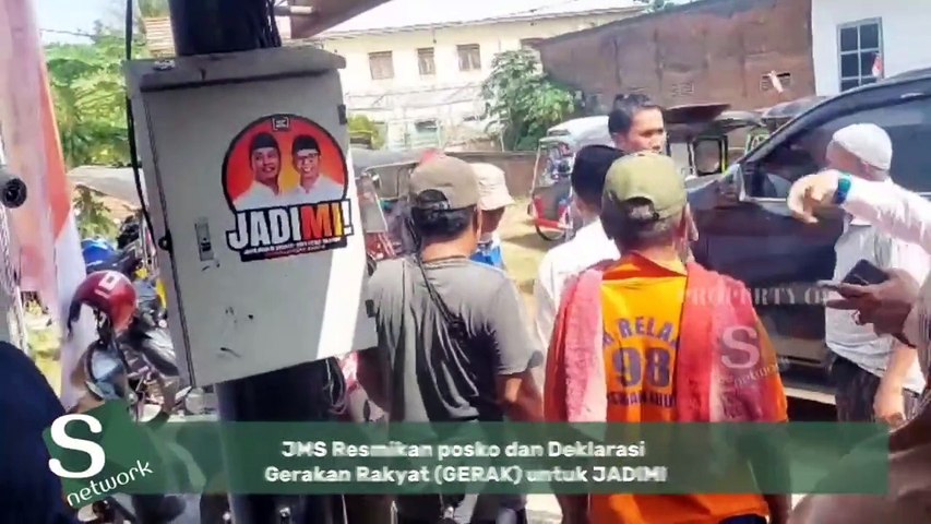 VIDEO: Ratusan Warga Hadiri Peresmian Rumah Rakyat dan Deklarasikan Relawan Gerak JADIMI