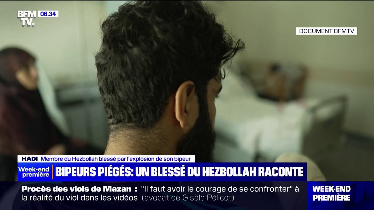 "Ça m'a blessé les yeux, je ne pouvais plus rien voir": un membre du Hezbollah raconte à BFMTV avoir été blessé lors de l'explosion de son bippeur
