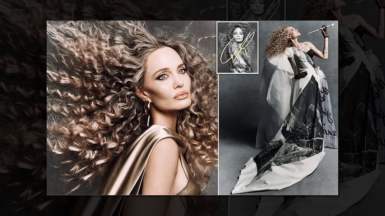 Angelina Jolie can rock any look.  The actress, 49, covers the latest issue of CR Fashion Book in hair-raising style, modeling a variety of designs from her Atelier Jolie line along with striking disco curls.