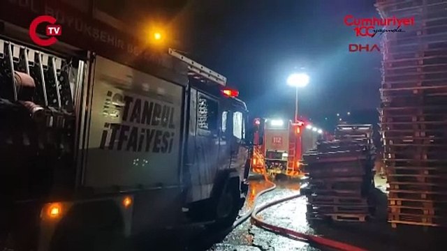 Arnavutköy'de ahşap atölyesinde yangın 1 ölü