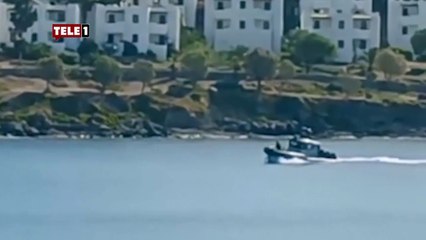 Yunan sahil güvenlik botu Türk karasularına girdi, Bodrum'da kıyıya geldi