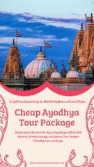 Affordable Ayodhya Tour Package: Explore the Sacred City on a Budget
