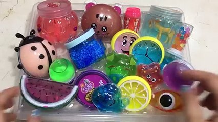 Mixing Store Bought Slime Into Clear Slime - Most Satisfying Videos