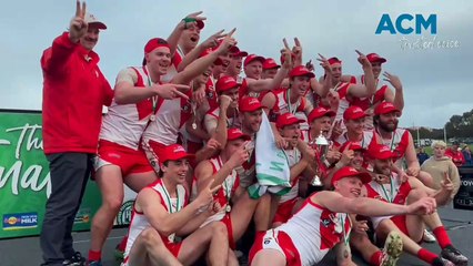Football: South Warrnambool celebrates 2024 Hampden senior flag
