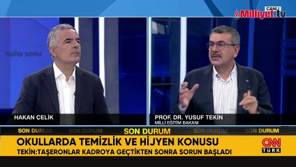 Milli Eğitim Bakanı Yusuf Tekin: Okullara 30 bin temizlik personeli alınacak