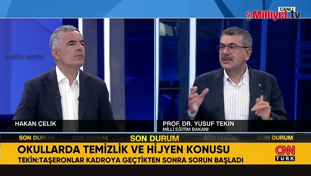 Milli Eğitim Bakanı Yusuf Tekin: Okullara 30 bin temizlik personeli alınacak