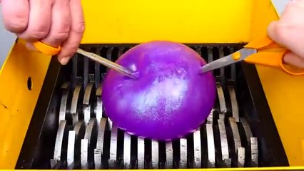 Shredding Mega Slime Ball! Oddly Satisfying Video!