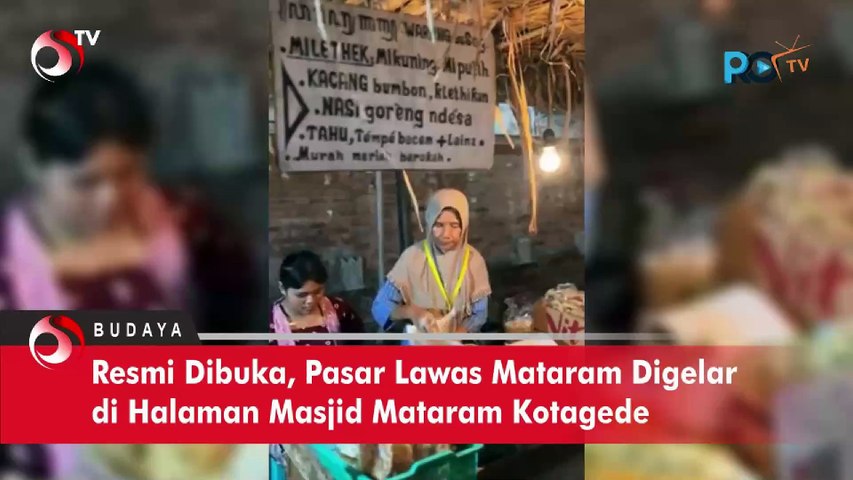 Pasar Lawas Mataram di Halaman Masjid Mataram Kotagede, Sajikan Jajanan Khas Tempo Dulu
