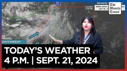 Today's Weather, 4 P.M. | Sept. 21, 2024